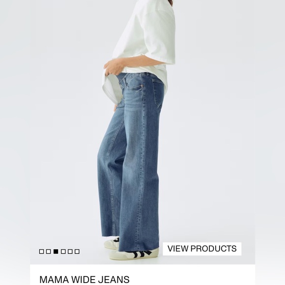 NWT • H&M Mama Wide/High rib Maternity Jean (Full Length) - Picture 9 of 10